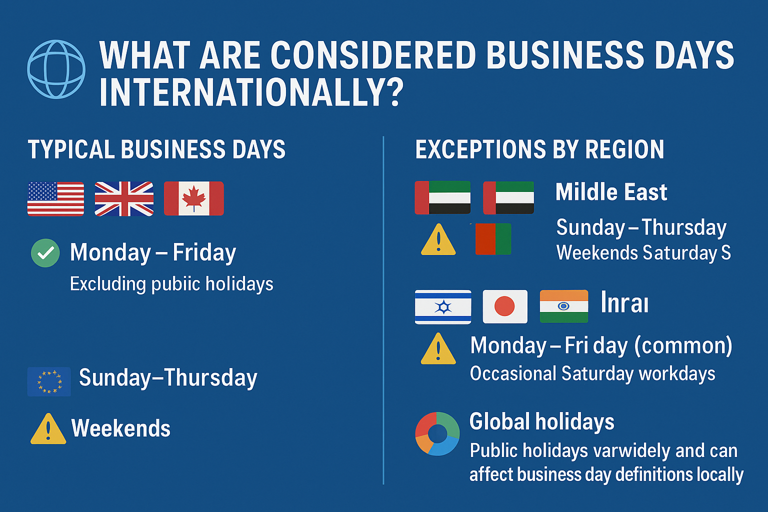 What Are Considered Business Days Internationally?