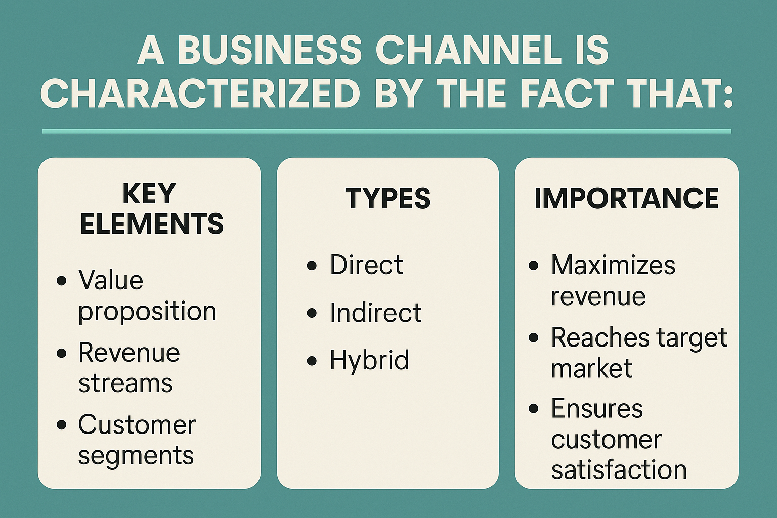 A Business Channel Is Characterized by the Fact That: Key Elements, Types, and Importance