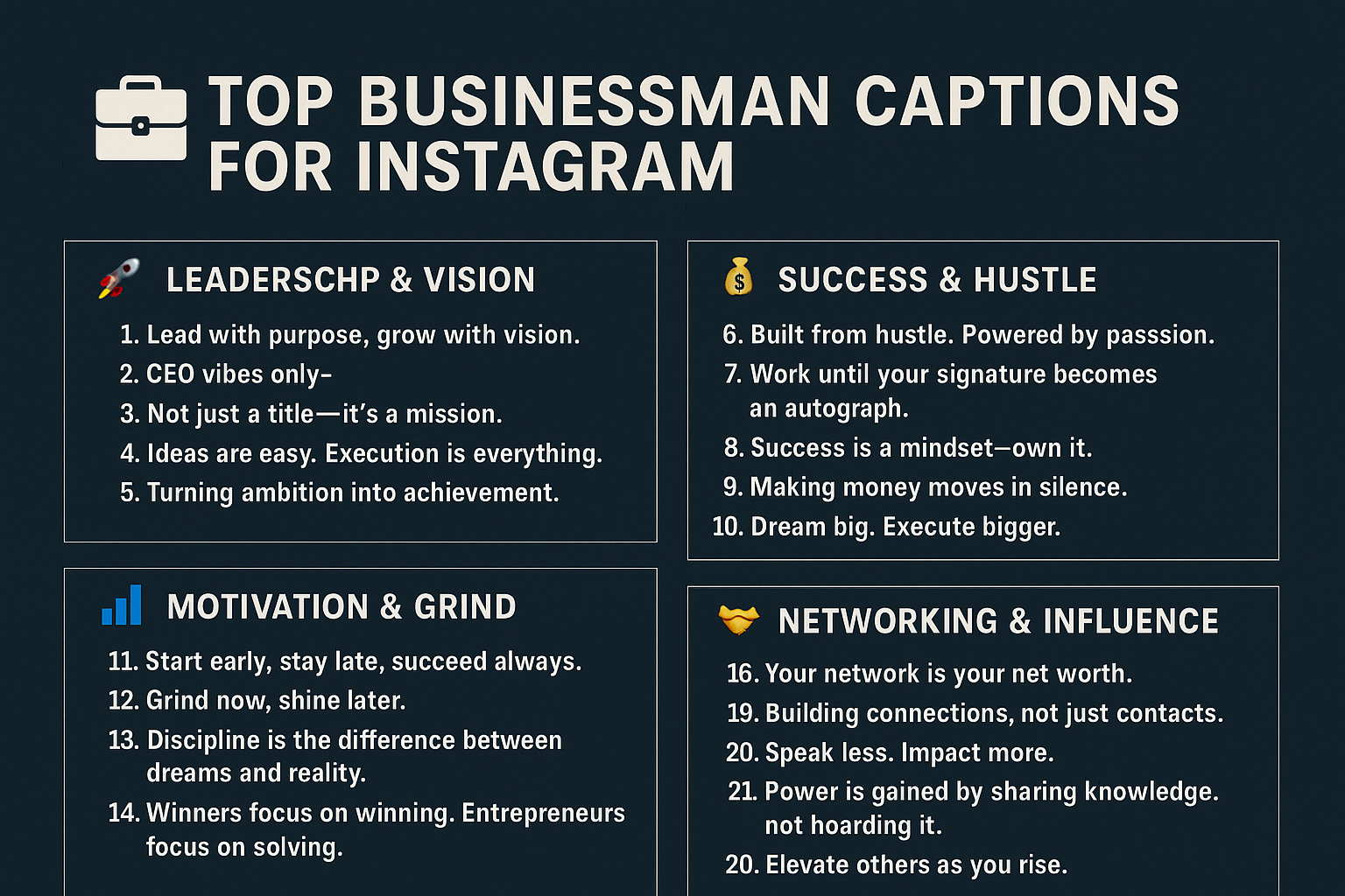 Top Businessman Captions for Instagram to Elevate Your Personal Brand